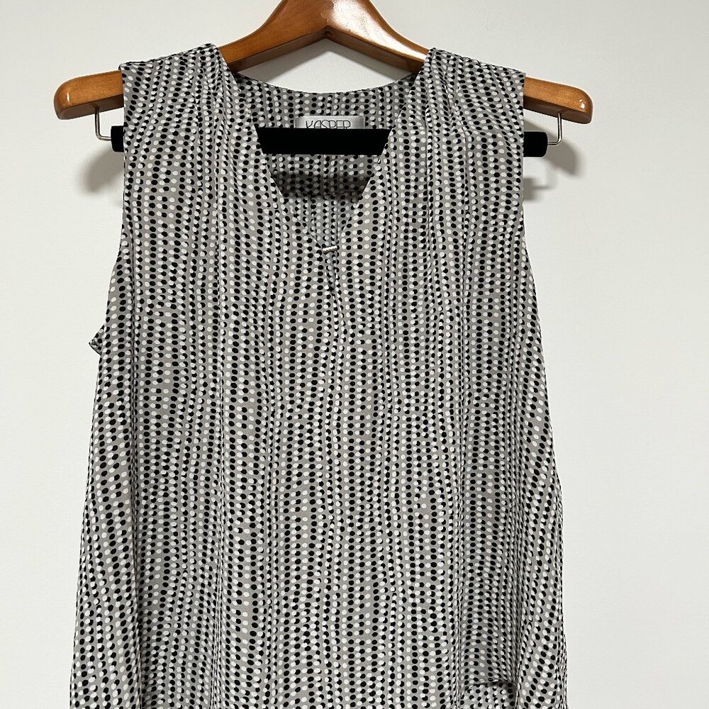 KASPER (PL) Gray/White Blouse